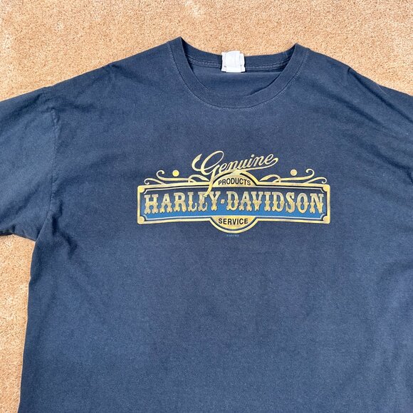 Y2K Harley-Davidson Big Sky Great Falls Montana Eagle T-Shirt Adult XXL 2XL - Picture 2 of 5